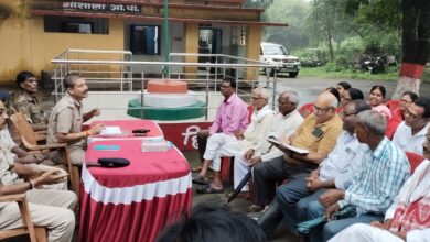Photo of दुर्गा पूजा, रावण दहन व जुलूस को लेकर गौशाला ओ पी में हुई शांति समिति की बैठक