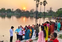 Photo of सिंदरी चैती छठ महापर्व का समापन, घाटों पर उमड़ा आस्था का सैलाब