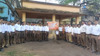 Photo of झरिया नगर में नव संवत्सर का शंखनाद आरएसएस ने हर्षोल्लास के साथ मनाया ‘वर्ष प्रतिपदा’ उत्सव।
