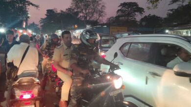 Photo of रामनवमी को लेकर सिंदरी पुलिस ने किया फ्लैग मार्च