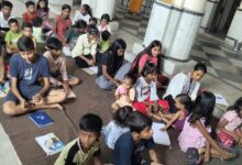 Photo of झरिया 26 अप्रैल श्री सत्यनारायण मंदिर स्टेशन रोड झरिया में संस्कृत पाठशाला में आज गायत्री मंत्र 